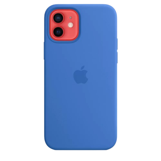 Apple silicone case with MagSafe iPhone 12/12 Pro (Original Quality) Capri Blue